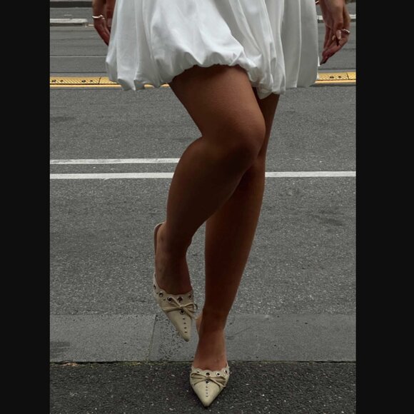 Princess Polly Lemonade Charisma Taupe Pointed Toe Heels 8 - Picture 7 of 11